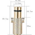 Miniatyrbillede 3 af 4: Adapter og trykvasker kobber skumkanon flaskeforbindelse messing hunadapter af sne skum lanse pistol pot til Nilfisk Gerni serie - På lager