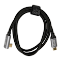 Miniatyrbild 4 av 5: USB-C till 90 Grader USB-C Kabel 100W USB3.1 Gen2 10Gbps 4K 60Hz Vinkelrät Typ C till Typ C Datakabel för Steam Deck 50cm / 19.7in