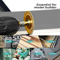 Miniatyrbild 4 av 5: 1/4 tum Hexskaft med 2 st diamantskärblad för PVC-rörsax, Mini glas skärskivor