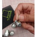 Pikkukuva 2 / 4: 30 kpl Hopeakävyisiä Vintage DIY- käsityökaupan Metalliset Ompelijan Sormukset, Ompelijan Sormus (koko (noin): 19mm X 18mm)