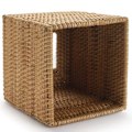 Miniatyrbillede 3 af 4: Firkantet Rattan Vævsæskebeklædning, Håndvævet Vikker Vævsæskeholder, 5,7 X 5,7 X 5,7 Tommer, Træfarve Fg