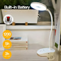 Miniatyrbillede 3 af 5: Genopladelig LED-lampe med klips - Dæmpbar