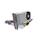 Pikkukuva 3 / 4: Pcie X1 Nouseutinkaapeli Kaksois Oikea Pcie 3.0 X1 - X1 Jatkokaapeli 8gbps Pci 1x Nouseutinkortti Nauha Ext