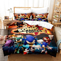 Miniatyrbild 4 av 5: Sonic Sonic Cartoon och Animationslakan och Täcke Set