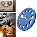 Miniatyrbilde 4 av 5: 1/4 7 Tom Tomt Spol Tomt 11 Hull Universal Aluminiumslegering Åpen Spol Lydtape Tomt Spol Tape Opptaks Spol Blå
