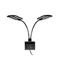 Miniatyrbillede 1 af 5: X7 Dobbelt Hoved Super Lys LED Akvatisk Plante Vækst Lampe Akvarium Lys Vandafvisende Klips-På Fiskekum L