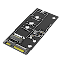Miniatyrbild 1 av 5: M.2 NGFF till SATA Adapterkort B-nyckel/B & M-nyckel SSD-omvandlare för NGFF M.2 2280 2260 2242 2230 SSD (N