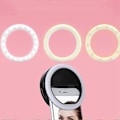 Miniatyrbillede 4 af 4: Selfie LED Ring Flash Lys Portable Telefon Selfie Lampe Lysende Klipslampe til iPhone (Sort)