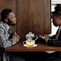 Miniatyrbild 5 av 5: 2 Set Rostfria Kaffemuggar med Fat Europeisk Stil Kaffemugg Set Lätt Lyx Metall Kaffe Te Kopp Set Guld