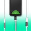Miniatyrbild 2 av 5: 2-i-1 USB-C till 3,5 mm hörlursadapter Typ C laddning ljud Aux-adapter