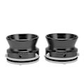 Miniatyrbillede 5 af 5: 1 Par NAB Hub Adaptere Professionel Aluminium Legering Poleret 10 Tommer Åbner til Studer ReVox til Akai til Teac