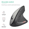 Miniatyrbillede 2 af 5: 2,4 GHz, Bluetooth Trådløs Ergonomisk Vertikal Mus med 6 Knapper og 3 Justerbare DPI 800/1200/1600