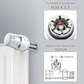 Miniatyrbilde 3 av 5: Termostat Radiatorventil, 3 stk TRV Termostathode Radiator 3 stk Termostathode M30 x 1,5 Radiatorventil Utbyttingshode Radiatorventil Termost
