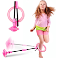 Miniatyrbild 1 av 5: Hoppboll, Bärbar Vikbar Färgglad Blinkande Hjul Hoppboll, Barnleksaker för Flickor & Pojkar för Hopprep, Sport Fitness Leksaker för Barn & Vuxna. Presenter för