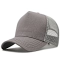 Miniatyrbilde 1 av 5: XL Mesh Trucker Hat for Stort Hode - Herre Baseball Caps med Høy Krone, Pustende Dad Hat, Justerbar 60-65 cm Light Gray