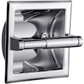 Miniatyrbillede 1 af 5: Poleret Krom Indbygget Toiletpapirholder Badeværelsesvægmonteret Indbygget Toiletpapirrulleholder Inkluderer Bagmontering Beslag