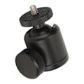 Miniatyrbild 5 av 5: Mini Kulhuvud 1/4 tum Skruv 3/8 tum Gänga 360 Grader Roterbar Aluminiumlegering Kamera Hotsko Fäste för Stativ Monopod