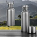Miniatyrbild 5 av 5: Titanium Vattenflaska 750ml - Ultralätt, Läcksäker, Återanvändbar Sportflaska för Cykling, Vandring, Camping