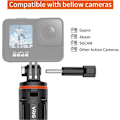 Pikkukuva 3 / 5: VIDIFY VRig TP-08 20.1\" Jatkettava Selfie-keppi ja Mini-jalustateline, Kannettava Vlog-jatkovarsi GoPro AKASO Wolfang -actionkameralle Vlog-jalusta,
