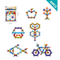 Miniatyrbilde 1 av 10: 80 stk. Plommeblomst byggeklosser er egnet for 3-6 år gamle puslespill tidlig utdanning byggeklossleker 80PCS