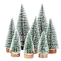Miniatyrbilde 1 av 5: 8 stk Mini Kunstig Juletre 3 Størrelser Miniatyr Juletre Grønn Mini Juletre Små Juledekorasjoner Figurer 10/15/20 cm