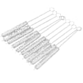 Miniatyrbillede 1 af 5: 10 stk. 10mm Dia Kemi Reagensglas Nylon Vaskbørste Værktøj Hvid