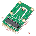 Miniatyrbilde 3 av 5: NGFF til Mini PCI-E til M2 Adapter Konverter Ekspansjonskort M2 Key NGFF E Grensesnitt for M2 Trådløs B