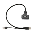 Pikkukuva 1 / 5: USB 3.0 - SATA-sovitinkaapeli 5 Gbps siirtonopeudella, LED-ilmaisin, automaattinen lepotila, SATA III -kiintolevyn liitin