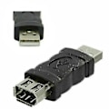 Miniatyrbilde 1 av 5: Firewire IEEE 1394 6-pins Hunn F til USB Hunn Adapter Konverter Plugg (hs)