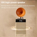 Miniatyrbillede 4 af 5: 202 Retro Bluetooth Højttalere Trådløs Udendørs Bas Subwoofer LED Ur Lyd Håndfri Opkald Musik