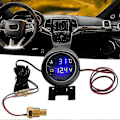 Miniatyrbild 4 av 5: 2-i-1 Bilvattentemperaturmätare HD LCD-display Voltmeter Temperaturmätare för fordon - I lager