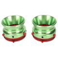 Miniatyrbilde 1 av 5: 1 Par NAB Hub-adaptere Profesjonelle Polerte Aluminiumspole til Spole Båndåpner for Studer ReVox for Akai for Teac Grønn