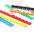 Miniatyrbilde 5 av 5: Nettverkskabelmerke Fargerike Numeriske Kabelmerker For Rj45 Rj11 Rj12