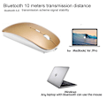 Miniatyrbilde 4 av 5: Laderbar Bluetooth-mus for Mac-bærbare datamaskiner