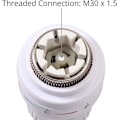 Miniatyrbilde 4 av 5: Termostatisk radiatorhode 2 stk Radiator termostathode TRV M 30 x 1,5 Radiatorventil erstatningshode Termostatisk radiatorventil Varmesystem Tem