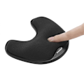 Miniatyrbillede 3 af 5: Ergonomisk Gaming Mousepad med Hukommelsesskum Håndledsstøtte Roterende Glidehåndmatte til PC Computer H