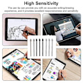 Miniatyrbillede 2 af 5: Høj følsomhed til Tab S8 S8 Plus Stylus Touch Pen Nib Pencil med metalclips
