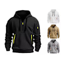 Miniatyrbillede 5 af 5: Mænds Hoodies, Modetrøjer, Mænds Sweatshirts Khaki M