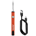 Pikkukuva 1 / 5: 510-kierteinen minikolvi, 3-vaihteinen säädettävä jännite, kolvin kärki, 650 mAh USB ladattava, oranssi