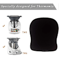 Miniatyrbild 4 av 5: Glidplatta för Thermomix TM6 TM5 - Tillbehör Underlägg Halksäker Hållbar Svart för Vorwerk Mat