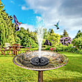 Miniatyrbillede 2 af 5: Solcelled Fuglebad Springvandspumpe, Solspringvand med 6 Dyser, Springvandspumpe til Fuglebad, Have, Dam, Pool, Udendørs