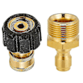 Miniatyrbillede 2 af 2: Højtryksvasker Adapter Sæt Hurtigkoblings Sæt Til Sneskum Lance M22 Til 1/4 Tomme Hurtigkobling (forvirrende)