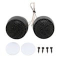 Miniatyrbild 1 av 5: Par Mini Dome Diskant 10W 4 Ohm Högtalartillbehör Svart Universal Bil Ljudsystem
