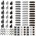 Miniatyrbild 1 av 5: 120 Delar Metall Dragkedjehuvud Slider, 4 Storlekar Dragkedja Botten Sliders Fäste Stift, Dragkedja Stopp Reparationsverktygssats