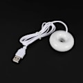 Miniatyrbillede 2 af 5: 2x Hvid Donut Luftfugter Usb Kontor Desktop Mini Luftfugter Bærbar Kreativ Luftrenser Hvid