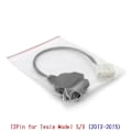 Miniatyrbillede 4 af 4: 12-polet Obd2 Adapter Han- og Hun-stikkabel til 2012-2015 Tesla Model S/X Obdii Diagnostisk Kabel Elektronisk Kabel