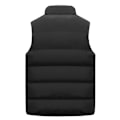 Miniatyrbillede 3 af 3: Mænds Varm Veste Uden Ærmer Jakke Vinter Lynlås Vandafvisende Frakke Casual Stående Krave Efterårsvest Black 4XL