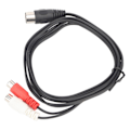 Miniatyrbillede 3 af 5: 8-polet DIN til 2 RCA Adapterkabel 8-polet Han til 2 Hun RCA Kabel til Lydinstrumentudstyr 1,5 m / 4,9 fod