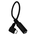 Micro USB till 3,5 mm Jack Ljudadapterkabel Rätvinklig Micro USB Hankontakt