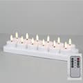 PCHero 12-pack Rechargeable LED Tealights, Compatible with Remote Control/Timer + Charging Station (Party/Decoration)